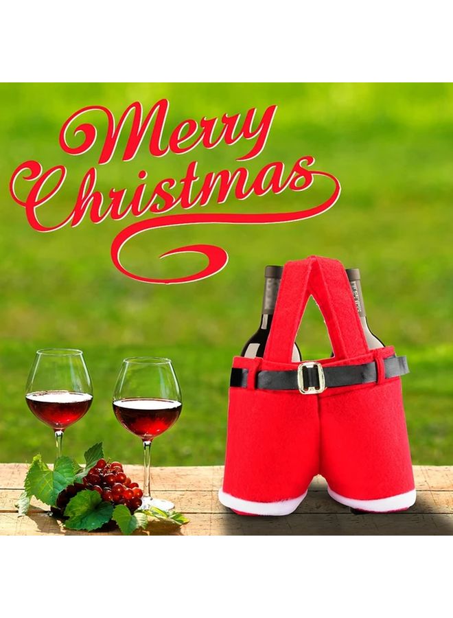 Large Size 12pc Christmas Gift Bags Santa Claus Shorts Polyester Candy Bags Set - Image 2